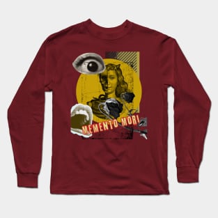 Memento Mori Collage. Retro Collage Style. Long Sleeve T-Shirt